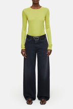 Crewneck Longsleeve - Primary Yellow - Mujer