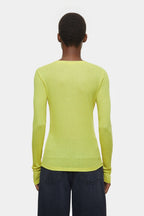Crewneck Longsleeve - Primary Yellow - Mujer