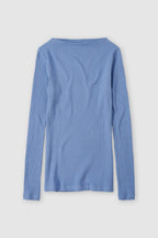 Straight Neck Longsleeve - Blue Horizon - Mujer