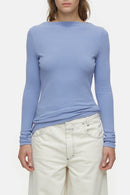 Straight Neck Longsleeve - Blue Horizon - Femme