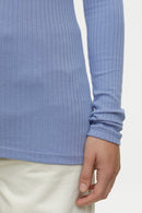 Straight Neck Longsleeve - Blue Horizon - Femme