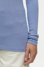 Straight Neck Longsleeve - Blue Horizon - Mujer