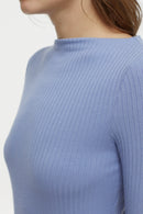 Straight Neck Longsleeve - Blue Horizon - Femme