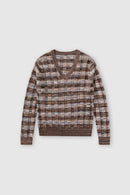 V Neck Long Sleeve - Multi Colour - Femme