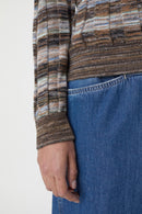 V Neck Long Sleeve - Multi Colour - Femme