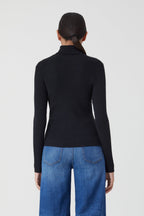 Closed - Turtle Neck Long Sleeve - Black - Women