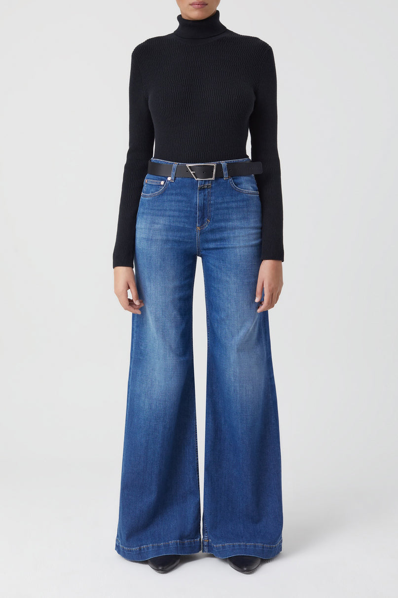 Closed - Turtle Neck Long Sleeve - Black - Women