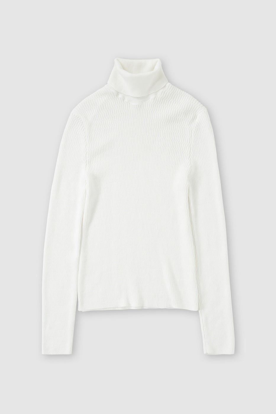 Turtle Neck Long Sleeve - Ivory - Mujer