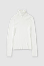 Turtle Neck Long Sleeve - Ivory - Mujer