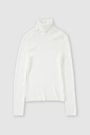 Turtle Neck Long Sleeve - Ivory - Femme
