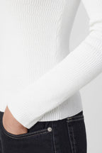 Turtle Neck Long Sleeve - Ivory - Mujer