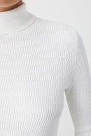 Turtle Neck Long Sleeve - Ivory - Femme