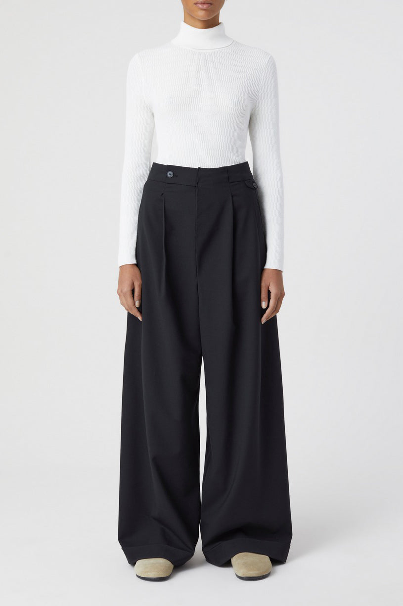 Turtle Neck Long Sleeve - Ivory - Mujer