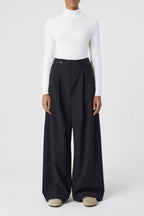 Turtle Neck Long Sleeve - Ivory - Mujer