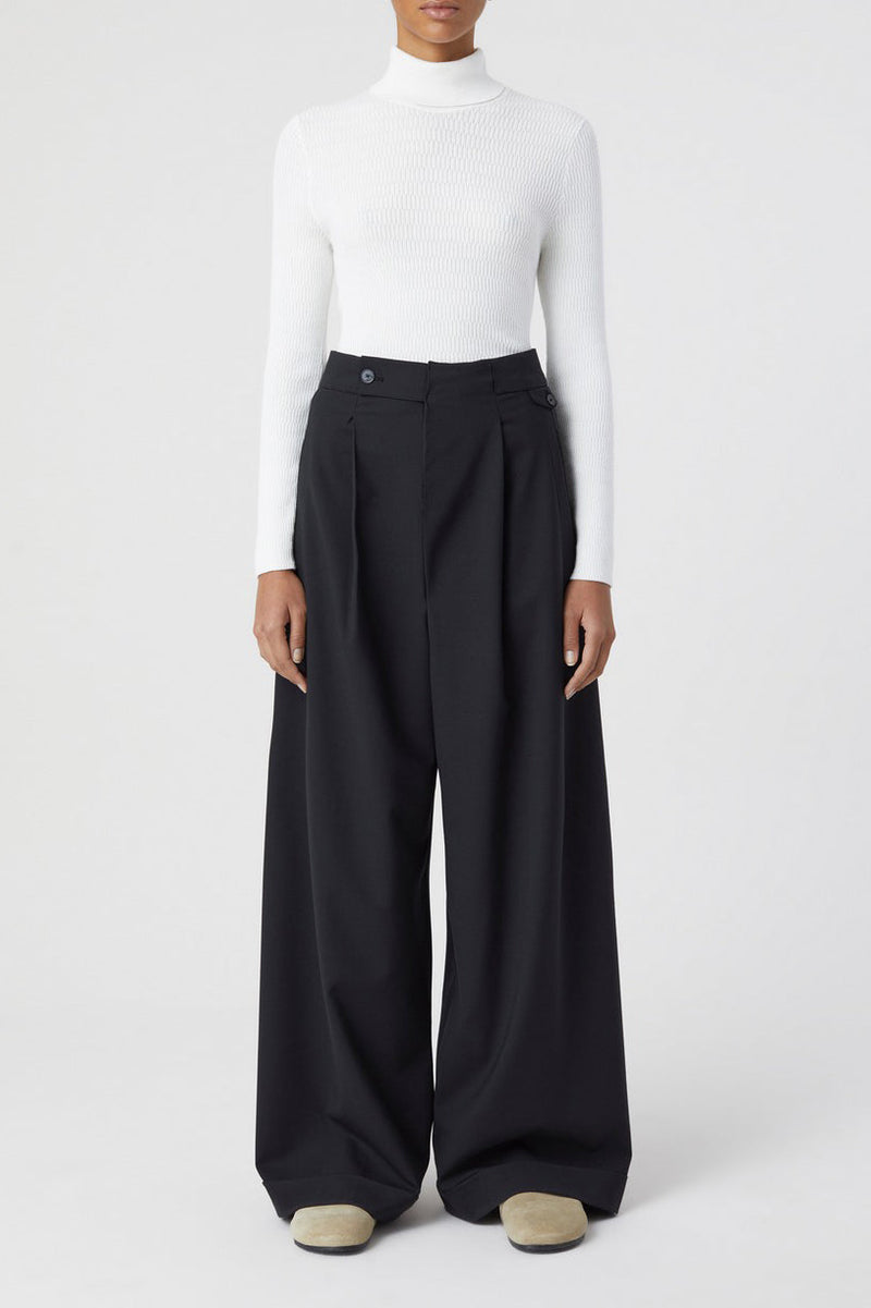 Turtle Neck Long Sleeve - Ivory - Femme