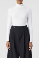 Turtle Neck Long Sleeve - Ivory - Femme