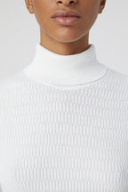 Turtle Neck Long Sleeve - Ivory - Mujer