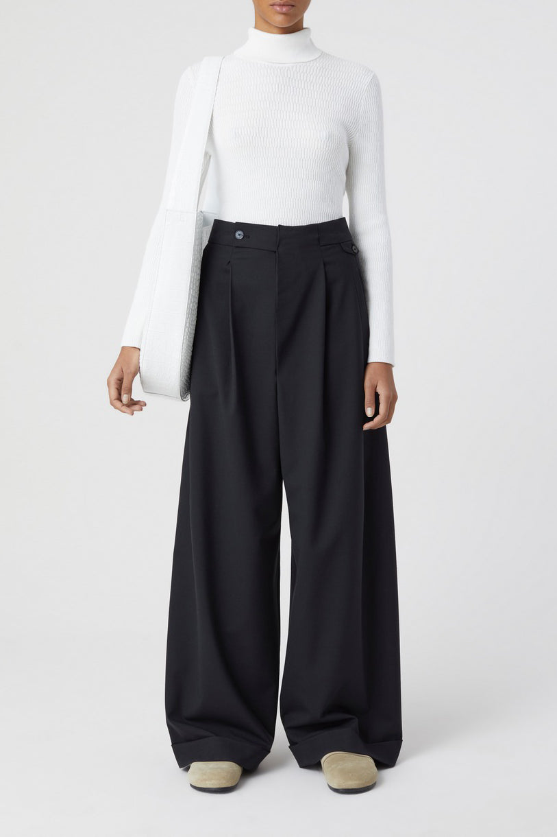 Turtle Neck Long Sleeve - Ivory - Mujer