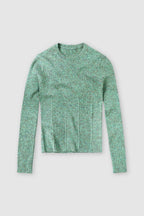 Long Sleeve Crew Neck - Green Kick - Women
