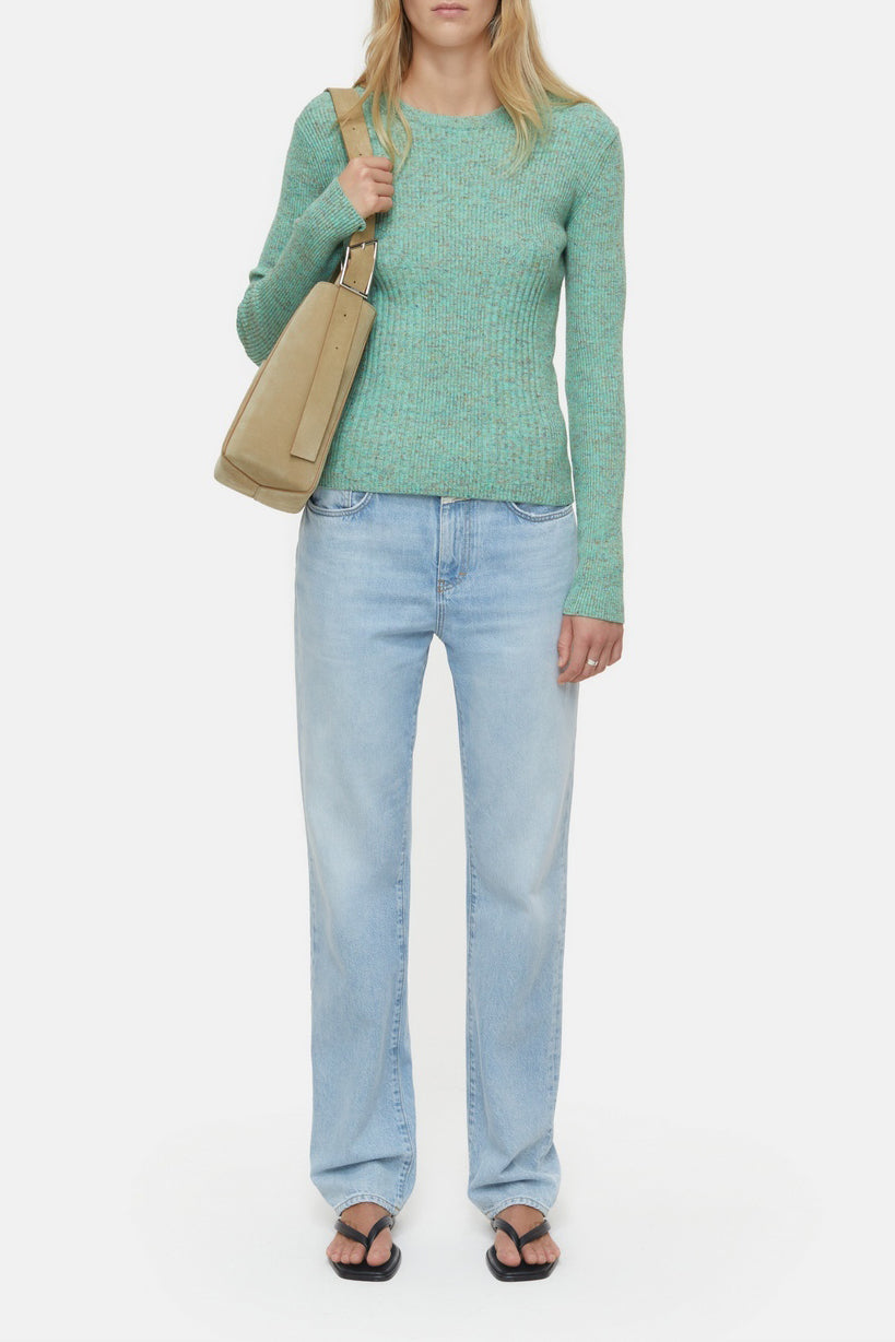 Long Sleeve Crew Neck - Green Kick - Women