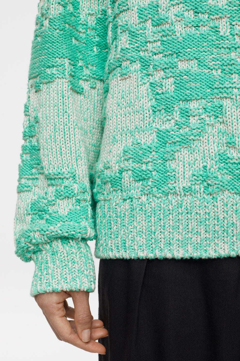 Crew Neck Long Sleeve - Green Kick - Mujer