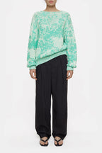 Crew Neck Long Sleeve - Green Kick - Mujer