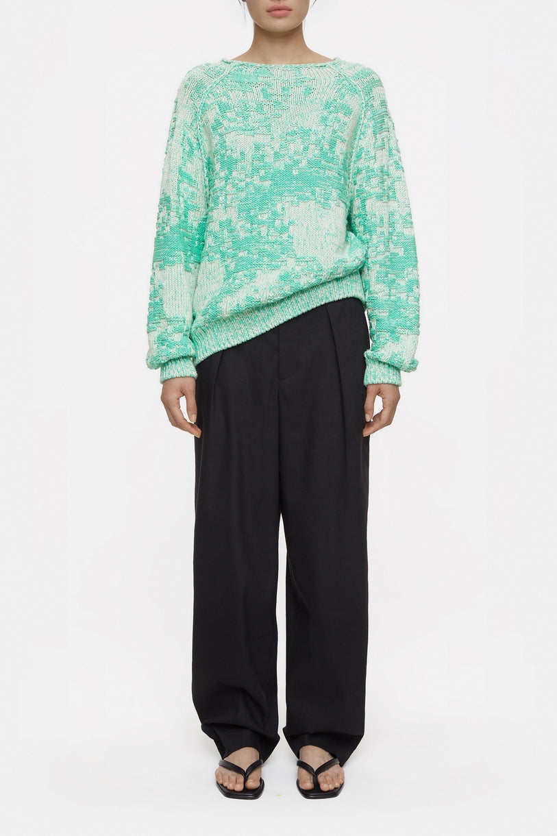 Crew Neck Long Sleeve - Green Kick - Mujer