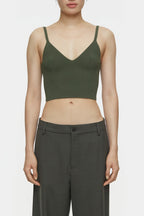 Knit Bra - Green Weed - Mujer