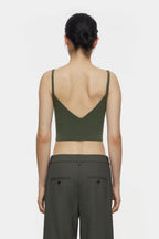 Knit Bra - Green Weed - Mujer