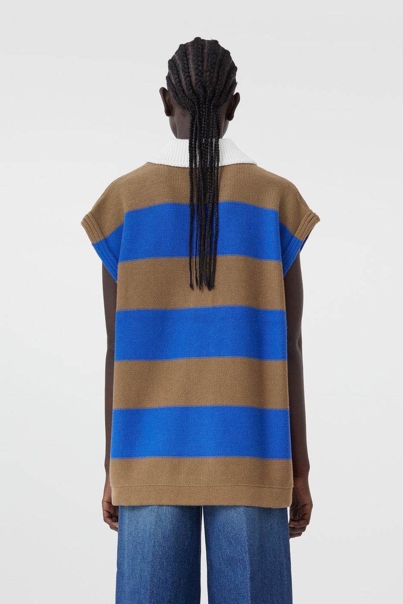 Sleeveless Polo - Ecru - Femme