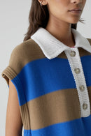 Sleeveless Polo - Ecru - Femme