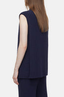 Vest With Slits - Dark Night - Femme