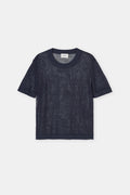 Crew Neck Short Sleeve - Space Blue - Mujer