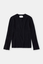 Crew Neck Long Sleeve - Black - Mujer