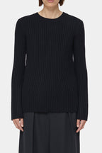 Crew Neck Long Sleeve - Black - Mujer