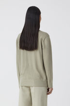 Vneck Long Sleeve - Grey Marble - Mujer