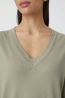 Vneck Long Sleeve - Grey Marble - Femme