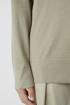 Vneck Long Sleeve - Grey Marble - Mujer