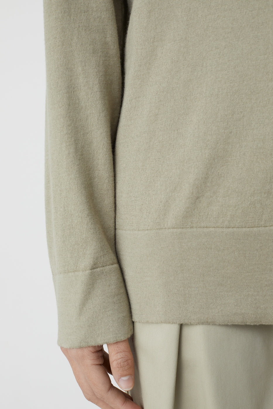Vneck Long Sleeve - Grey Marble - Mujer