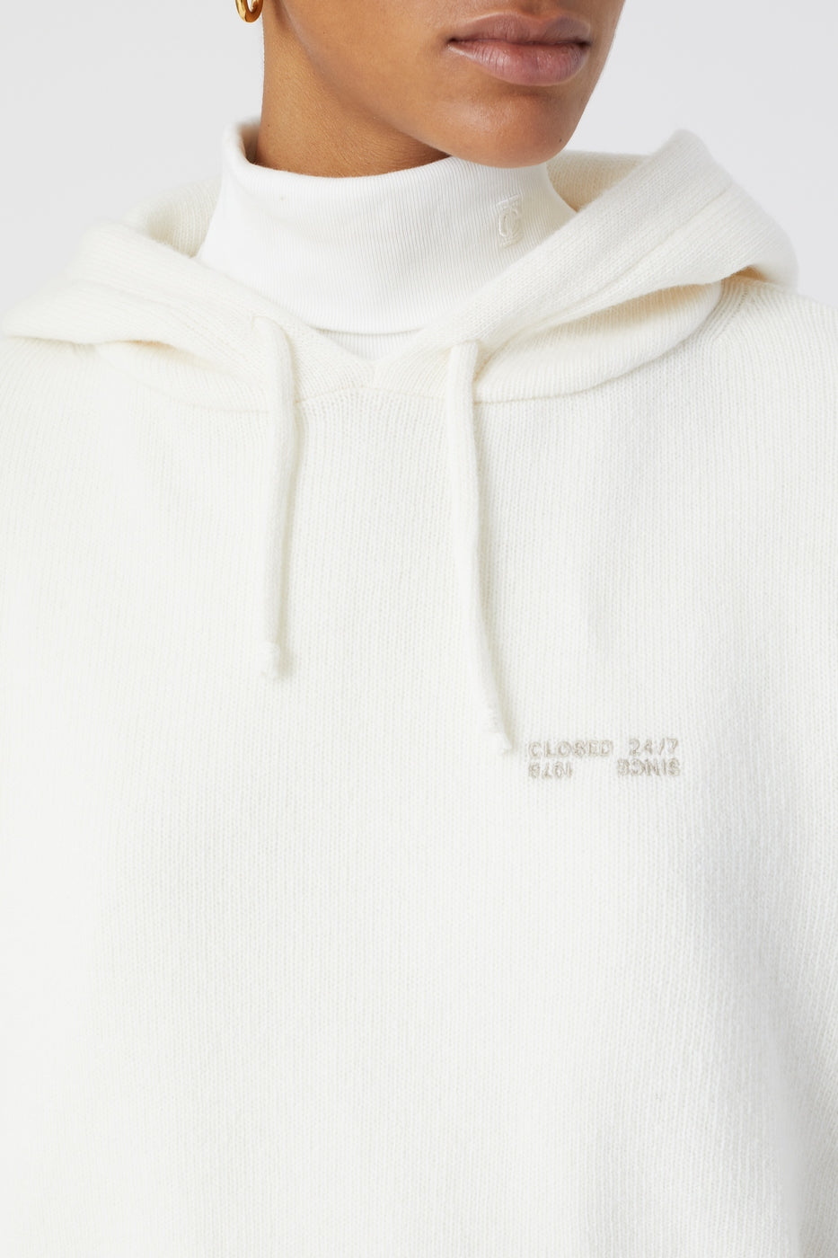 Hoody Manga Larga - Ivory - Mujer