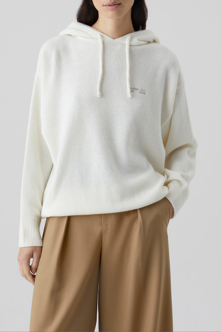 Hoody Manga Larga - Ivory - Mujer