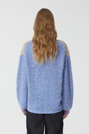 V Cardigan Long Sleeves - Multi Colour - Femme