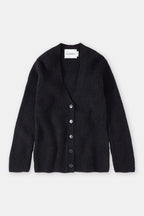 V Cardigan Long Sleeve - Black - Mujer