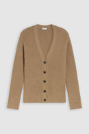 V Cardigan Long Sleeve - Dried Tabaco - Women