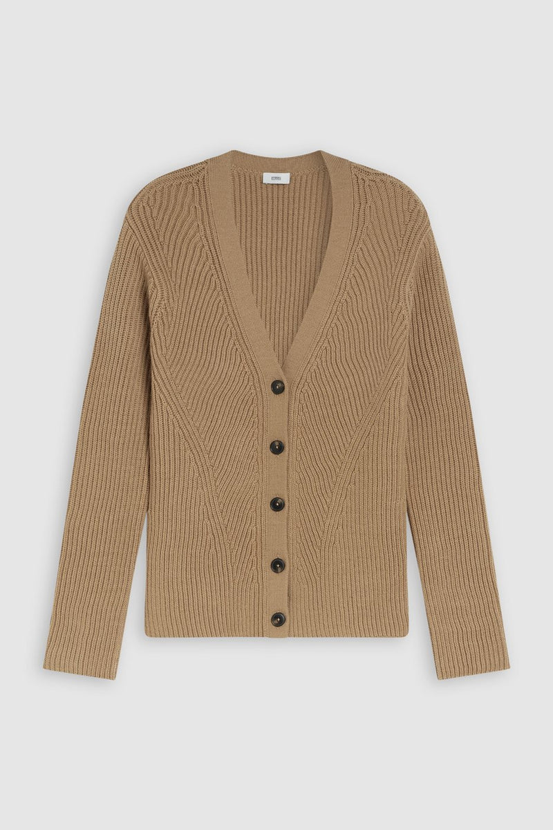 V Cardigan Long Sleeve - Dried Tabaco - Women