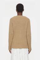 V Cardigan Long Sleeve - Dried Tabaco - Women