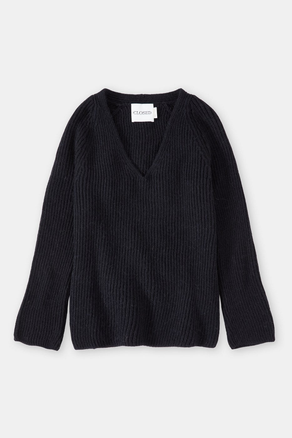 Closed - V Neck Long Sleeve - Black - Women