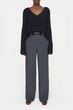 Closed - V Neck Long Sleeve - Black - Women