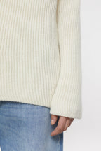 V Neck Long Sleeve - Ivory - Mujer