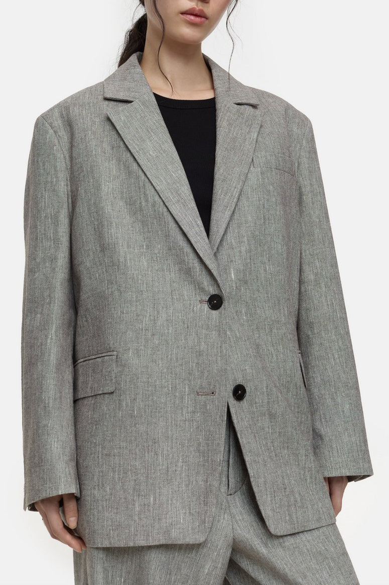 Oversized Blazer - Chilly Chocolate - Women